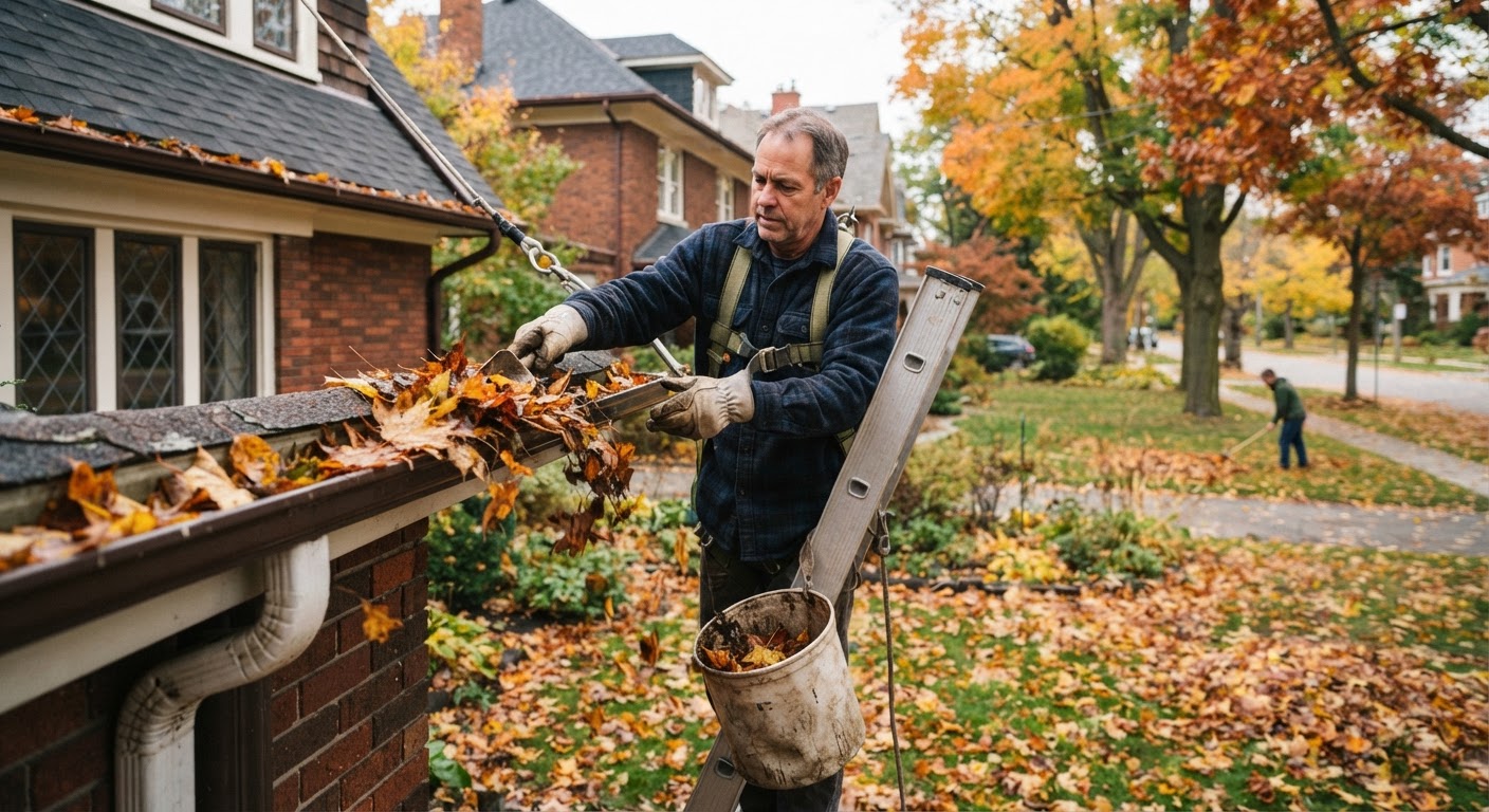 Clearing Autumn Leaves and Preventing Overflowing Eavestroughs in Exhibition Park and Riverside Park Neighborhoods