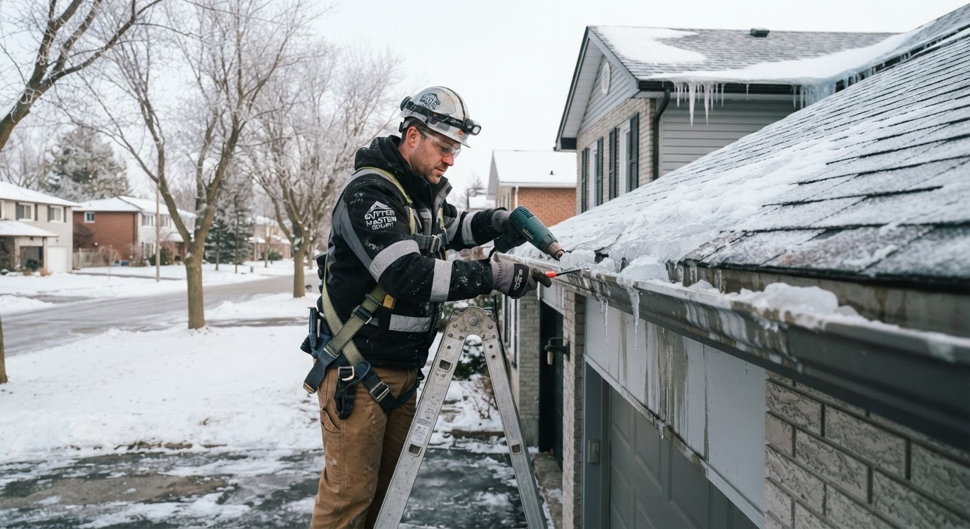 How to Stop Ice Buildup and Leaking Joints in Eavestroughs During Guelph Freeze-Thaw Cycles for Kortright Hills Homes
