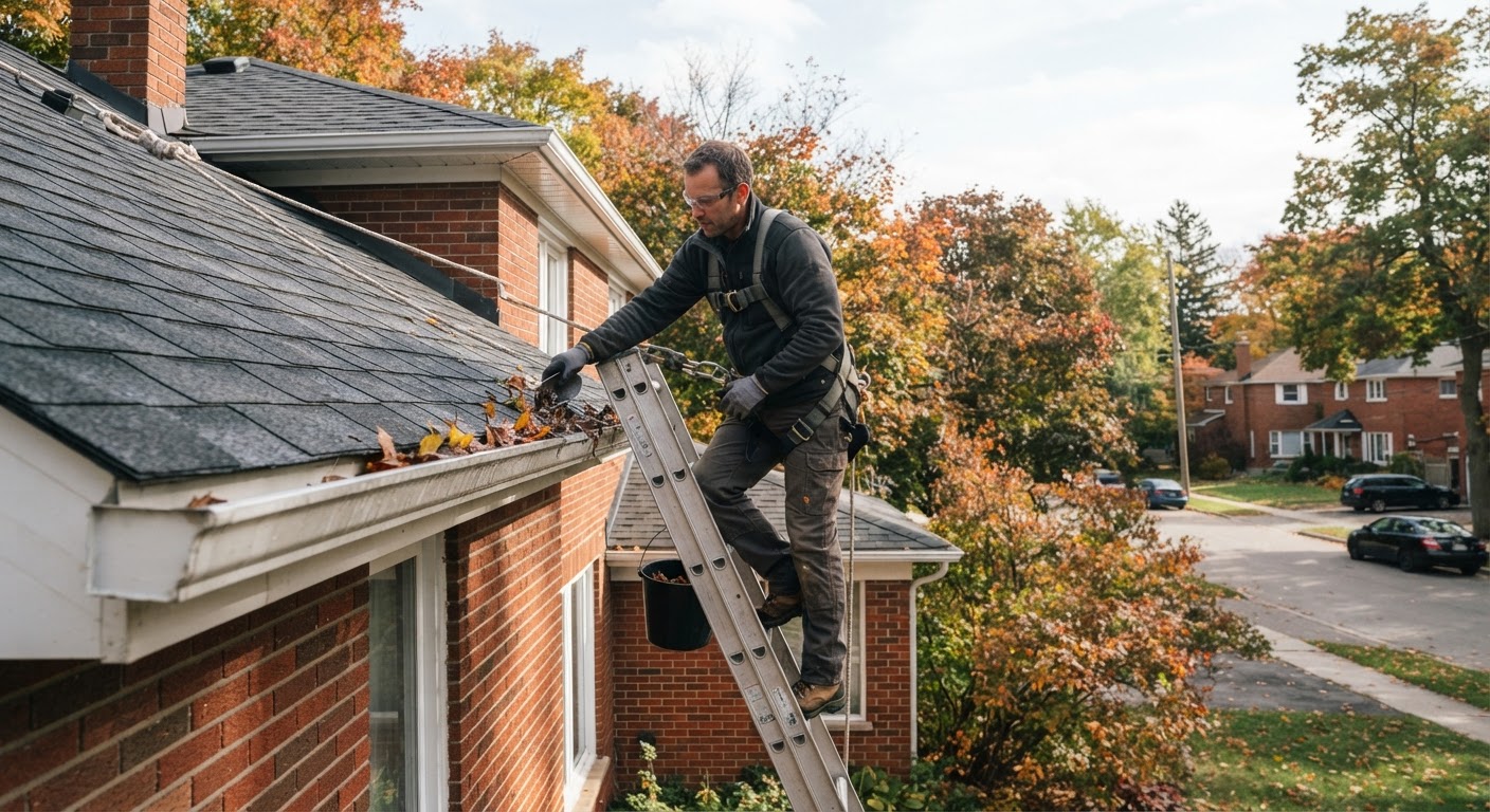 Eavestrough Cleaning in Guelph