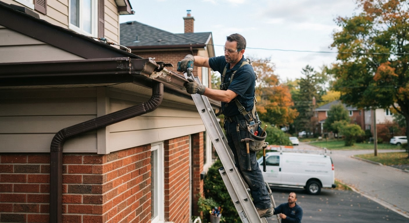 Eavestrough Repair in Guelph
