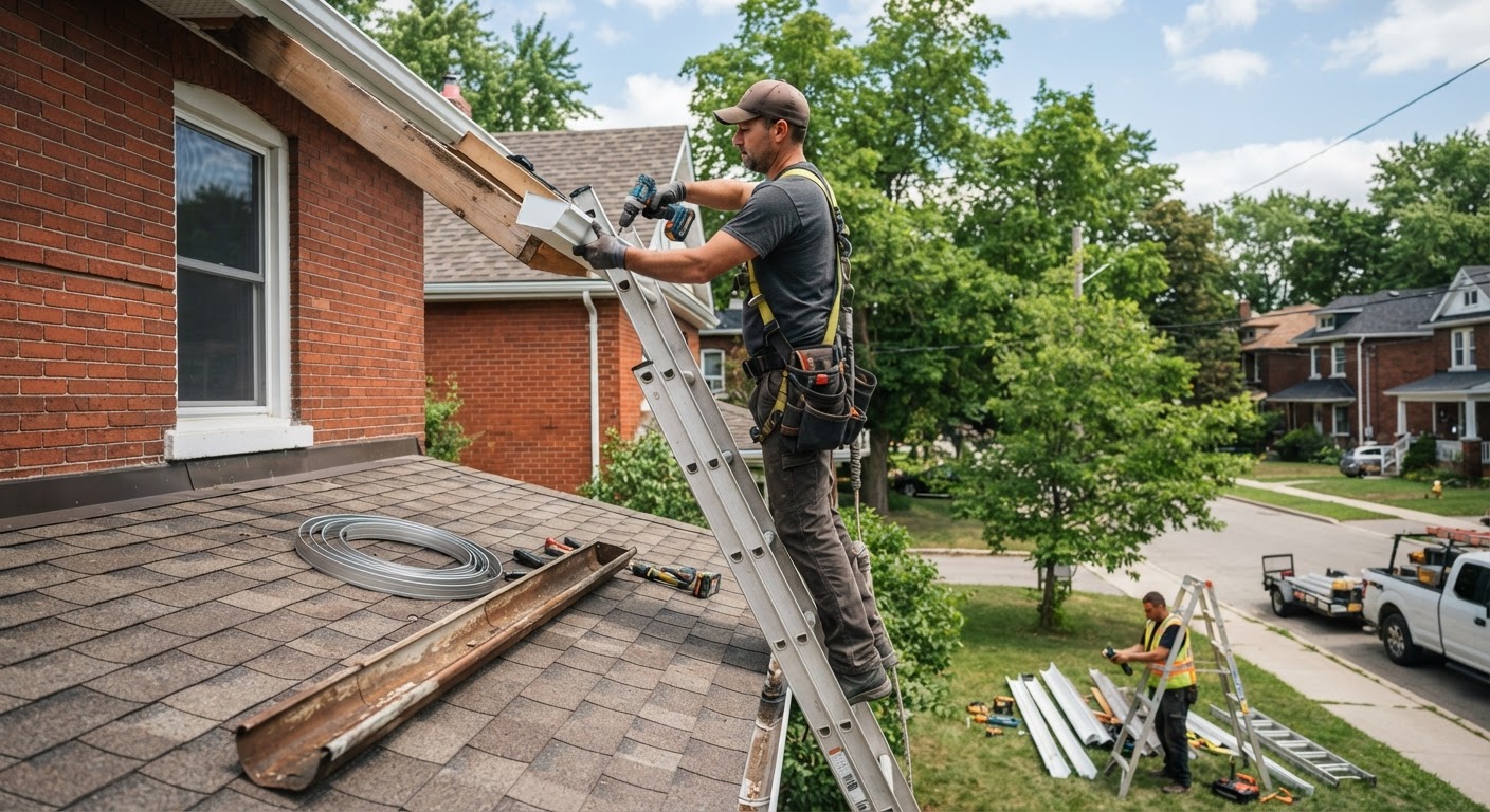 Eavestrough Replacement in Guelph